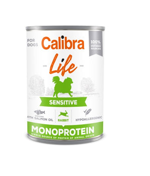 Calibra Dog Life Sensitive Rabbit Canned Food 6x400g