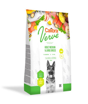 Calibra Dog Verve GF Adult Medium & Large Salmon & Herring Dry Food 12kg