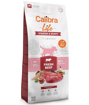 Calibra Dog Life Starter & Puppy Fresh Beef Dry Food 12kg