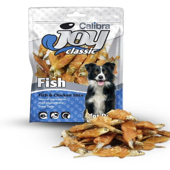 Calibra Joy Dog Classic Chicken & Fish Slice Treats 80g