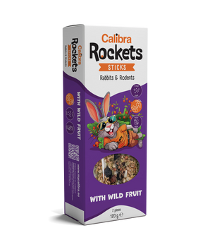 Calibra Rockets Sticks Rabbits & Rodents Wild Fruit 120g