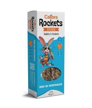 Calibra Rockets Sticks Rabbits & Rodents Vegetable 120g