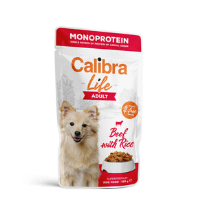 Calibra Dog Life Pouch Adult Beef 10x150g