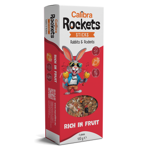 Calibra Rockets Sticks Rabbits & Rodents Fruit 120g