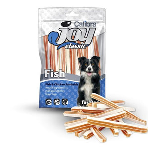 Calibra Dog Joy Classic Fish & Chicken Sandwich Treats 80g